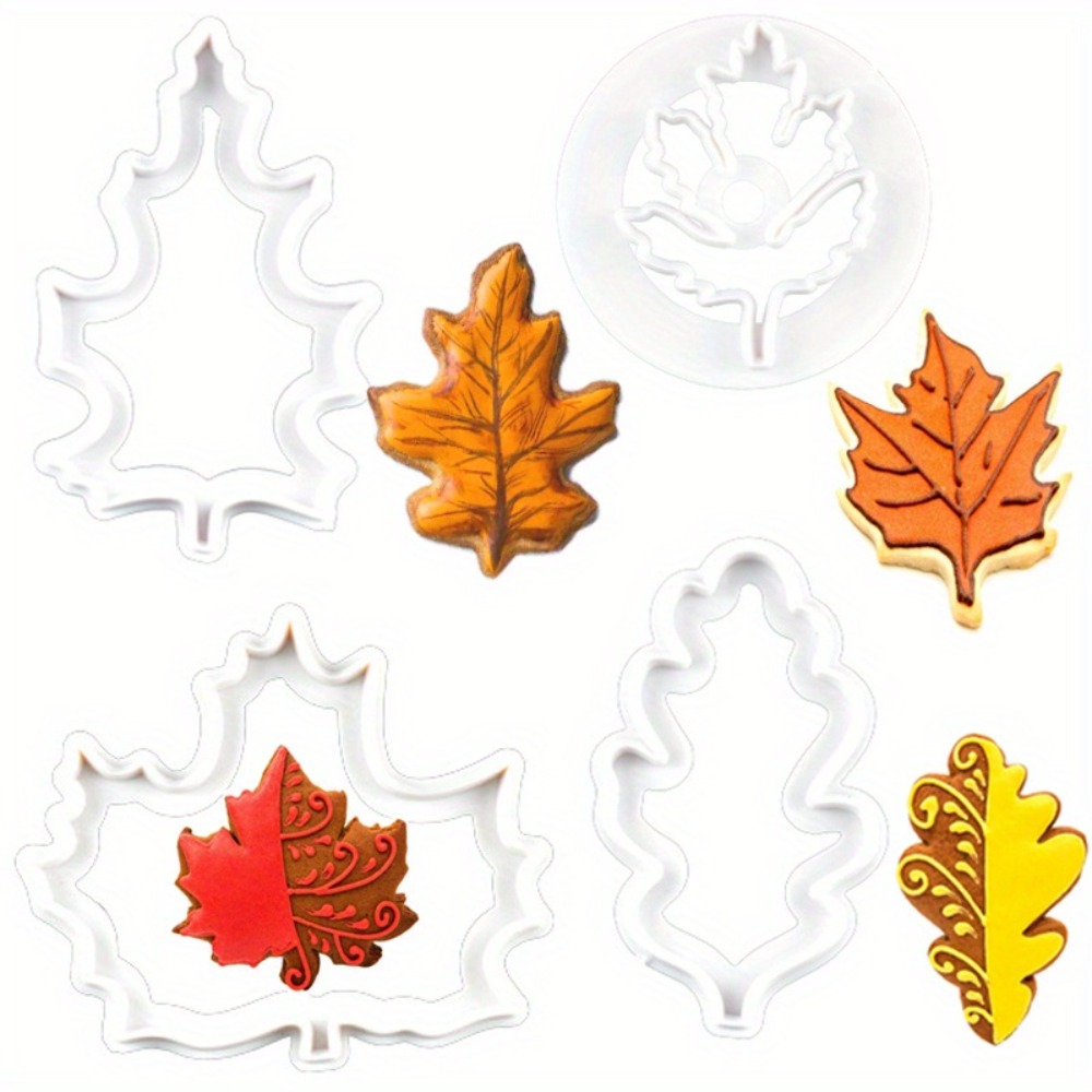 Cookies Pack - 4 adet Set sonbahar yaprağı kurabiye